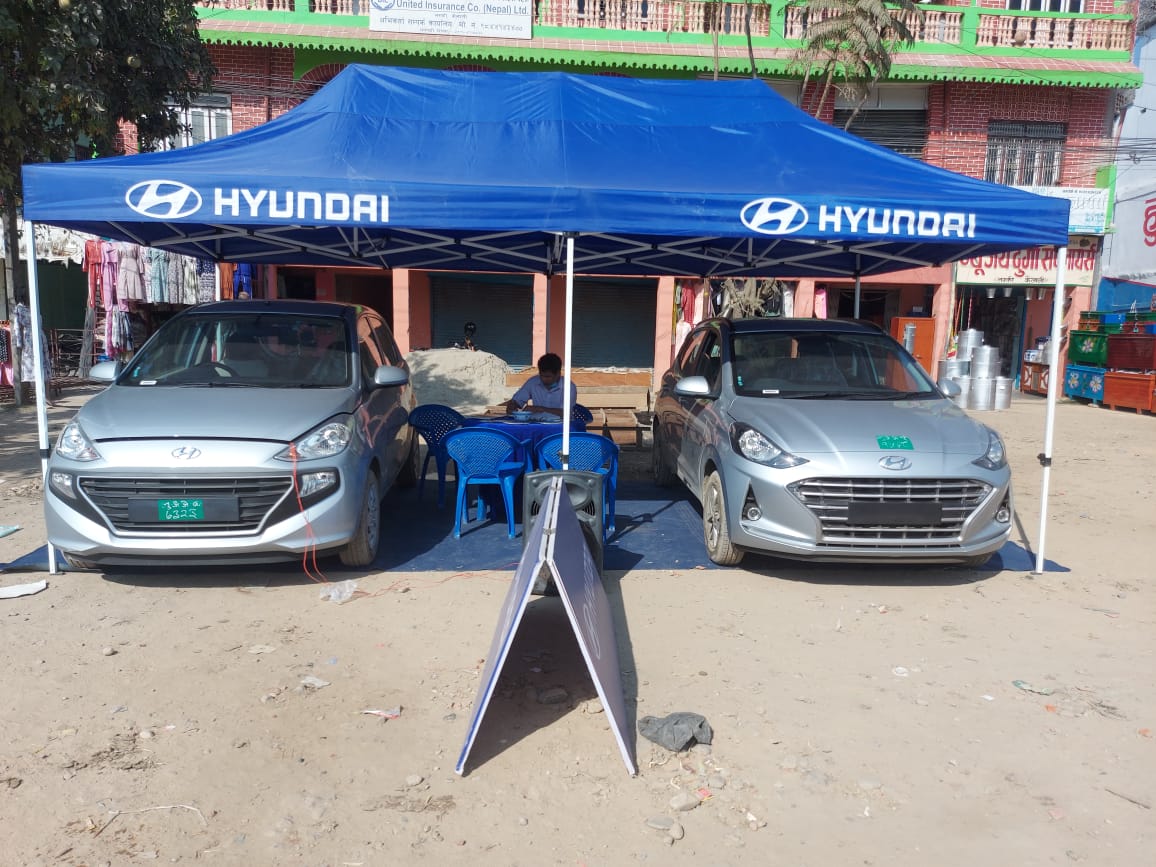 Dinesh 4 Wheels Hyundai Roadshow Program at Tikapur and Lamki